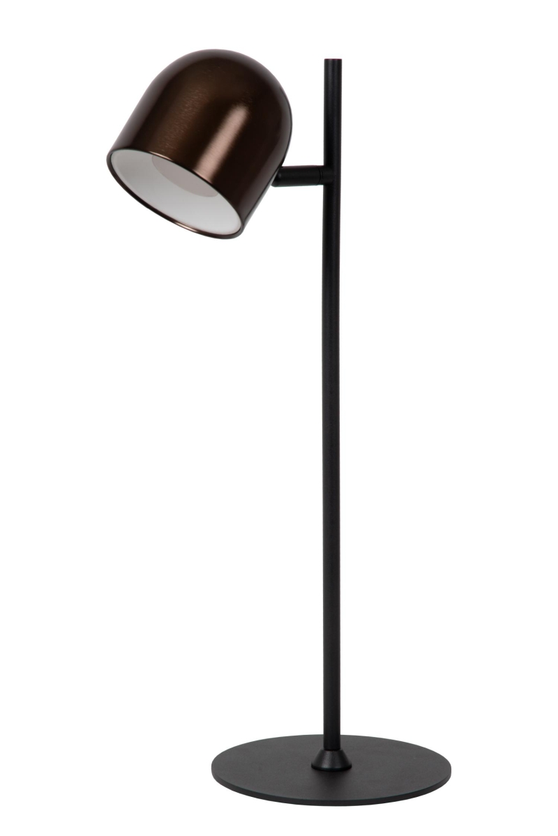 Lucide SKANSKA RECH - Rechargeable Desk lamp Indoor/Outdoor - Battery pack - LED Dim. - CCT - 1x3W 3000K/6000K - IP44 - Coffee
